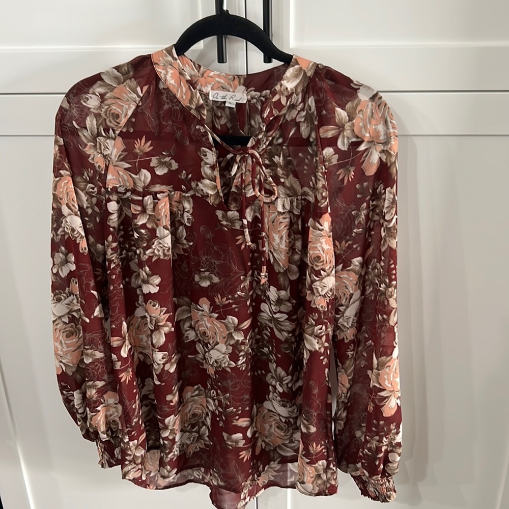 On the Road Floral Blouse